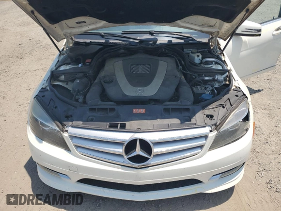 2011 Mercedes-Benz C 300 Sport with VIN WDDGF5EB8BR185097, listed as a Copart auction lot 62524365 with 166,313 mi miles and Salvage title. Bid and sale history available at DreamBid. Image 11.