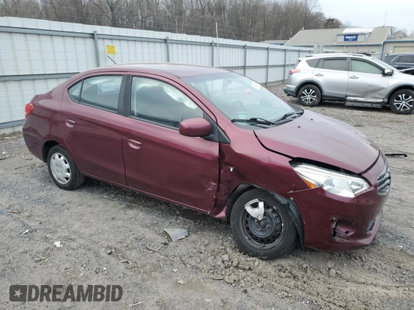 2017 Mitsubishi Mirage ES with VIN ML32F3FJ1HHF13902, listed as a Copart auction lot 84764884 with 107,235 mi miles and Salvage title. Bid and sale history available at DreamBid. Image 4.