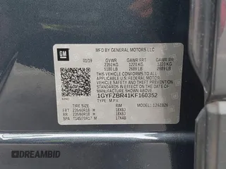 2019 Cadillac XT4 AWD Luxury with VIN 1GYFZBR41KF160352, listed as a IAAI auction lot 42047477 with 58,850 mi miles and . Bid and sale history available at DreamBid. Image 9.