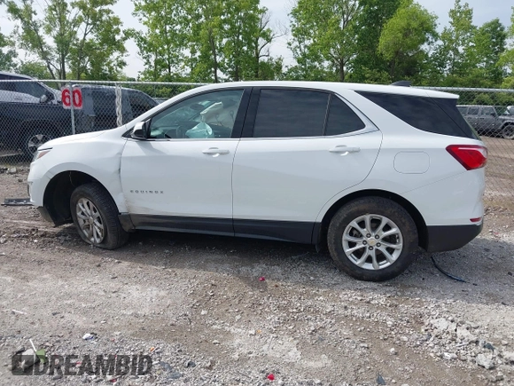 2020 Chevrolet Equinox LT with VIN 2GNAXTEV8L6163052, listed as a IAAI auction lot 42497070 with 107,779 mi miles and . Bid and sale history available at DreamBid. Image 14.