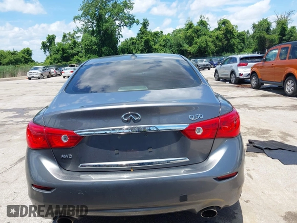 2014 Infiniti Q50 Sport with VIN JN1BV7AR4EM683887, listed as a IAAI auction lot 42550717 with 199,473 mi miles and . Bid and sale history available at DreamBid. Image 16.