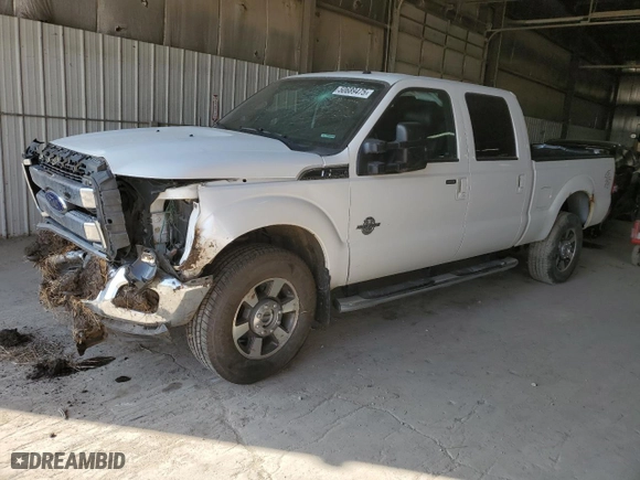 2015 Ford Super Duty F-250 SRW Lariat with VIN 1FT7W2BTXFEC01805, listed as a Copart auction lot 50689475 with 0 mi miles and Salvage Title. Bid and sale history available at carsss.com. Image 1.