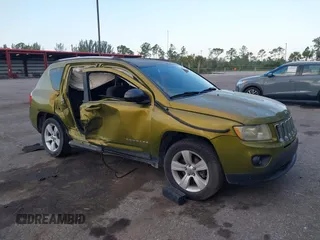 2012 Jeep Compass Sport with VIN 1C4NJCBA9CD633975, listed as a IAAI auction lot 42083500 with 190,412 mi miles and . Bid and sale history available at carsss.com. Image 1.