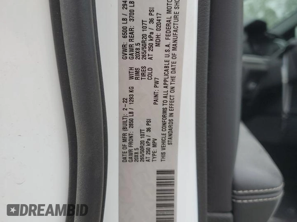 2022 Jeep Grand Cherokee Altitude с VIN 1C4RJJAG5N8528616, выставлен на аукционе Copart как лот 73374754 с пробегом 51 936 миль миль и Списание • Salvage title. История ставок и продаж доступна на DreamBid. Изображение 15.