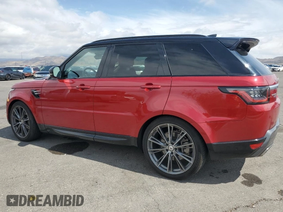 2018 Land Rover Range Rover Sport HSE with VIN SALWR2RV7JA189373, listed as a Copart auction lot 55762035 with 44,247 mi miles and Salvage title. Bid and sale history available at DreamBid. Image 2.