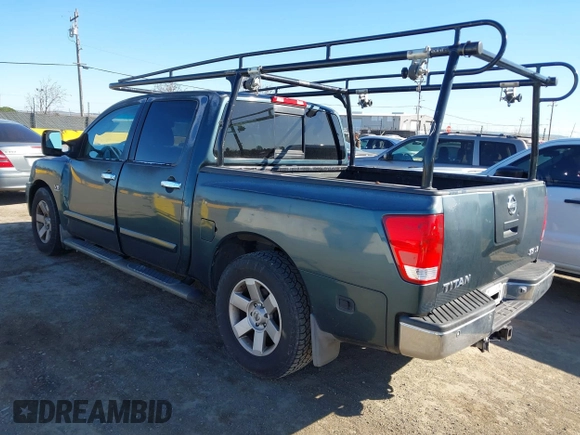 2004 Nissan Titan LE with VIN 1N6AA07A74N568235, listed as a IAAI auction lot 41713080 with 187,318 mi miles and . Bid and sale history available at DreamBid. Image 3.