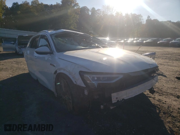 2019 Audi e-tron Premium Plus z VIN WA1LAAGE8KB023044, wystawiony jako Copart lot #65037782 z przebiegiem Nie podano mil oraz . Historia ofert i sprzedaży dostępna na DreamBid. Obrazek 1.