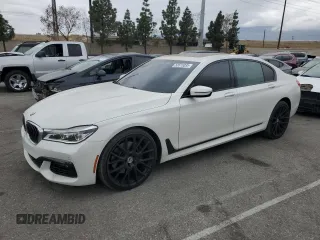 2018 BMW 7 Series 750i with VIN WBA7F0C53JGM24069, listed as a Copart auction lot 53515035 with 79,803 mi miles and Salvage Title. Bid and sale history available at carsss.com. Image 1.