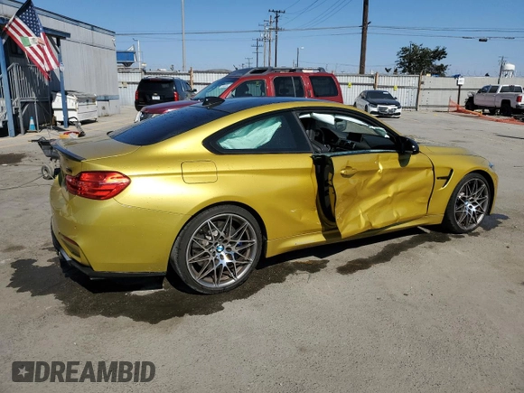 2017 BMW M4 with VIN WBS3R9C57HK709712, listed as a Copart auction lot 69876754 with 48,172 mi miles and Salvage Title. Bid and sale history available at carsss.com. Image 3.