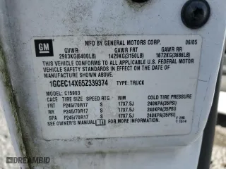2005 Chevrolet Silverado 1500 Work Truck with VIN 1GCEC14X65Z339374, listed as a Copart auction lot 51791275 with 153,764 mi miles and Salvage Title. Bid and sale history available at carsss.com. Image 14.