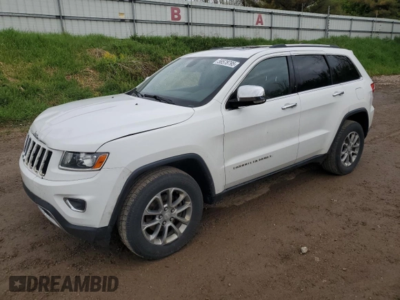 2014 Jeep Grand Cherokee Limited with VIN 1C4RJFBG2EC289826, listed as a Copart auction lot 56578795 with 193,354 mi miles and Clean title. Bid and sale history available at DreamBid. Image 1.