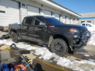 2019 Chevrolet Silverado 1500 Custom Trail Boss with VIN 1GCPYCEF6KZ328611, listed as a Copart auction lot 87818205 with 139,445 mi miles and Salvage Title. Bid and sale history available at carsss.com. Image 4.