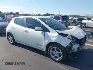 2013 Nissan LEAF SL with VIN 1N4AZ0CP6DC407219, listed as a IAAI auction lot 42559788 with 88,196 mi miles and . Bid and sale history available at DreamBid. Image 1.