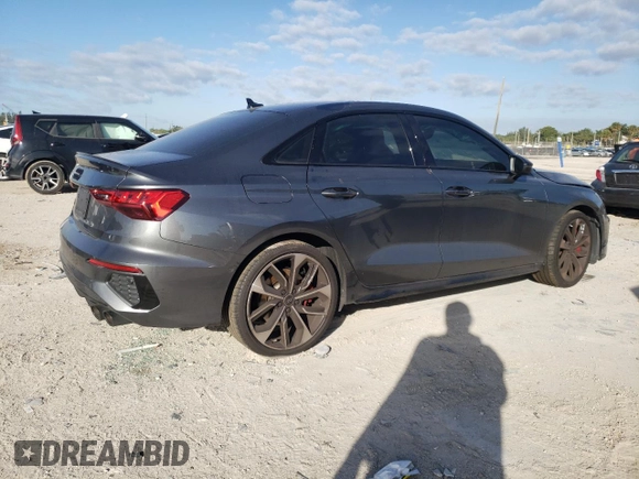 2023 Audi S3 Premium Plus z VIN WAUH3DGY2PA048730, wystawiony jako Copart lot #86838234 z przebiegiem 30 215 mil mil oraz Nie do naprawy • Non repairable. Historia ofert i sprzedaży dostępna na DreamBid. Obrazek 3.