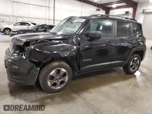 2017 Jeep Renegade Sport z VIN ZACCJBAB2HPF11236, wystawiony jako Copart lot #60853545 z przebiegiem 142 201 mil mil oraz Szkoda całkowita • Salvage title. Historia ofert i sprzedaży dostępna na DreamBid. Obrazek 1.
