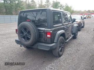 2021 Jeep Wrangler Unlimited Willys with VIN 1C4HJXDN5MW683251, listed as a IAAI auction lot 42075844 with 42,340 mi miles and . Bid and sale history available at DreamBid. Image 4.