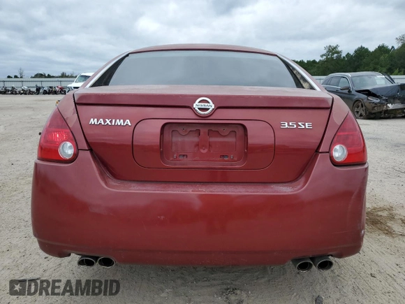 2006 Nissan Maxima 3.5 SE with VIN 1N4BA41E06C855947, listed as a Copart auction lot 71431694 with 206,584 mi miles and Salvage Title. Bid and sale history available at carsss.com. Image 6.