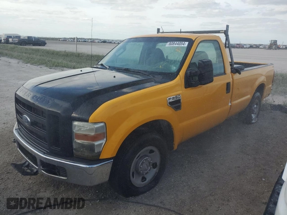 2009 Ford F-250 XL with VIN 1FTNF20589EB05848, listed as a Copart auction lot 80844054 with 120,535 mi miles and Salvage title. Bid and sale history available at DreamBid. Image 1.