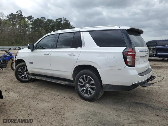 2022 Chevrolet Tahoe LT with VIN 1GNSCNKDXNR200696, listed as a Copart auction lot 49776255 with 0 mi miles and Salvage Title. Bid and sale history available at carsss.com. Image 2.