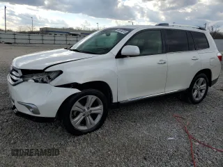 2013 Toyota Highlander Limited with VIN 5TDYK3EH6DS115864, listed as a Copart auction lot 50616315 with 100,500 mi miles and Salvage title. Bid and sale history available at DreamBid. Image 1.