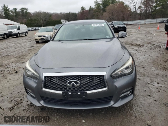 2015 Infiniti Q50 Premium with VIN JN1BV7AR1FM423058, listed as a Copart auction lot 52195215 with 94,797 mi miles and Clean Title. Bid and sale history available at carsss.com. Image 5.