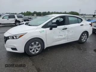 2020 Nissan Versa S z VIN 3N1CN8DV1LL901911, wystawiony jako Copart lot #58517445 z przebiegiem 14 802 mil mil oraz Szkoda całkowita • Salvage title. Historia ofert i sprzedaży dostępna na DreamBid. Obrazek 1.