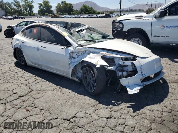 2023 Tesla Model 3 with VIN 5YJ3E1EA0PF491347, listed as a Copart auction lot 64136235 with Not provided miles and Clean title. Bid and sale history available at DreamBid. Image 4.