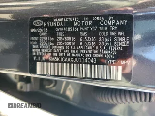 2018 Hyundai Kona SE with VIN KM8K1CAAXJU114043, listed as a Copart auction lot 49136825 with 28,942 mi miles and Salvage Title. Bid and sale history available at carsss.com. Image 14.