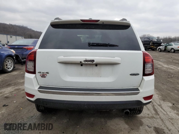 2017 Jeep Compass High Altitude with VIN 1C4NJDEBXHD103273, listed as a Copart auction lot 44627835 with 103,887 mi miles and Salvage Title. Bid and sale history available at DreamBid. Image 6.
