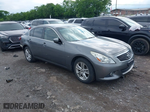 2015 Infiniti Q40 with VIN JN1CV6AR8FM521230, listed as a IAAI auction lot 42191081 with 109,536 mi miles and . Bid and sale history available at DreamBid. Image 1.