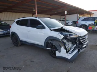 2017 Hyundai Tucson Value with VIN KM8J33A27HU541527, listed as a IAAI auction lot 41382244 with 65,848 mi miles. Bid and sale history available at carsss.com. Image 1.