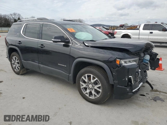 2021 GMC Acadia SLT with VIN 1GKKNMLS7MZ147596, listed as a Copart auction lot 49845235 with 34,977 mi miles and Salvage title. Bid and sale history available at DreamBid. Image 4.