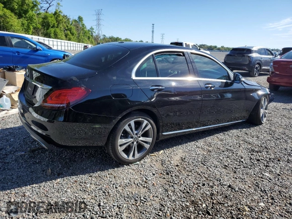 2021 Mercedes-Benz C 300 with VIN W1KWF8DB1MR605185, listed as a Copart auction lot 49703095 with Not provided miles and Non repairable. Bid and sale history available at DreamBid. Image 3.