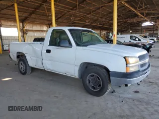 2004 Chevrolet Silverado 1500 Work Truck with VIN 1GCEC14X54Z180183, listed as a Copart auction lot 44000635 with 0 mi miles and Salvage Title. Bid and sale history available at carsss.com. Image 4.