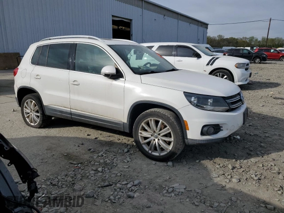 2012 Volkswagen Tiguan S with VIN WVGBV7AX5CW548166, listed as a Copart auction lot 54235285 with 184,338 mi miles and Clean Title. Bid and sale history available at DreamBid. Image 4.