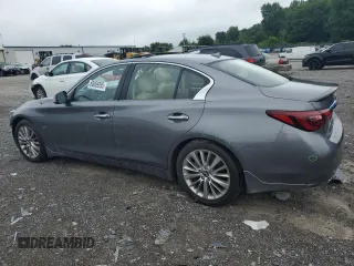 2020 Infiniti Q50 Luxe with VIN JN1EV7AP8LM208073, listed as a Copart auction lot 60069265 with 21,787 mi miles and Salvage title. Bid and sale history available at DreamBid. Image 2.