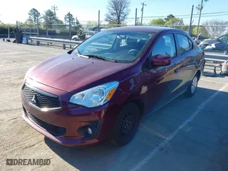 2020 Mitsubishi Mirage G4 ES with VIN ML32F3FJ3LHF00531, listed as a IAAI auction lot 41820798 with 62,625 mi miles. Bid and sale history available at carsss.com. Image 2.