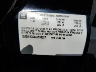 2004 Cadillac CTS-V z VIN 1G6DN57S440130637, wystawiony jako Copart lot #57805015 z przebiegiem 145 633 mil mil oraz Szkody całkowita. Historia ofert i sprzedaży dostępna na DreamBid. Obrazek 12.
