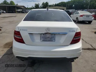 2012 Mercedes-Benz C 300 Sport with VIN WDDGF8BB9CA704373, listed as a Copart auction lot 63184325 with 86,497 mi miles and Salvage title. Bid and sale history available at DreamBid. Image 6.