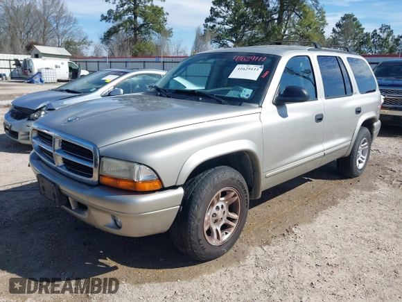2002 Dodge Durango z VIN 1B4HR48N82F121324, wystawiony jako IAAI lot #41629111 z przebiegiem 83 087 mil mil oraz . Historia ofert i sprzedaży dostępna na DreamBid. Obrazek 2.