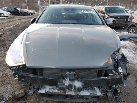 2021 Hyundai Sonata Hybrid Blue with VIN KMHL24JJ9MA035508, listed as a Copart auction lot 85812354 with 48,184 mi miles and Salvage Title. Bid and sale history available at carsss.com. Image 5.
