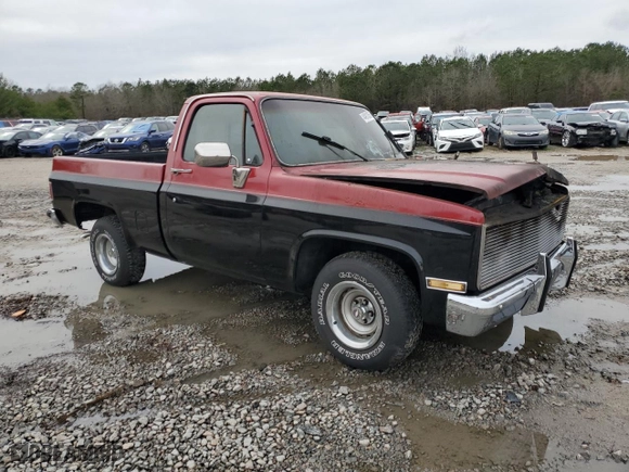 1986 Chevrolet Pickup with VIN 1GCDC14H3GF390811, listed as a Copart auction lot 44913565 with 0 mi miles and Salvage Title. Bid and sale history available at carsss.com. Image 4.