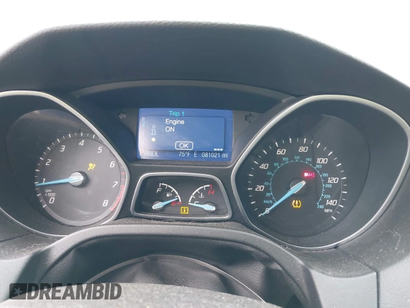 2014 Ford Focus SE with VIN 1FADP3K20EL104271, listed as a IAAI auction lot 39596262 with 81,021 mi miles. Bid and sale history available at carsss.com. Image 7.