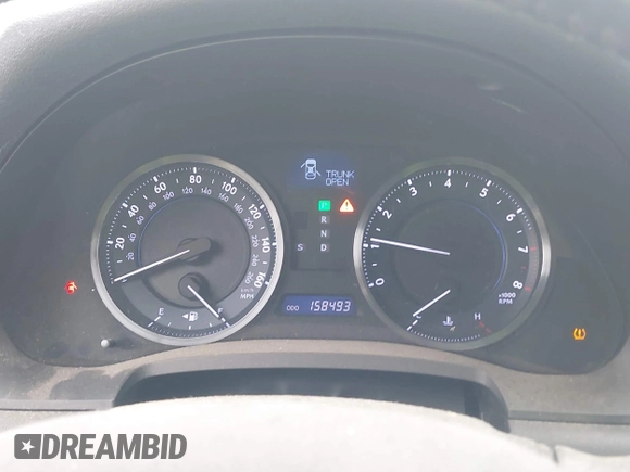 2011 Lexus IS 250 with VIN JTHBF5C20B5132424, listed as a IAAI auction lot 42497980 with 158,493 mi miles and . Bid and sale history available at DreamBid. Image 7.