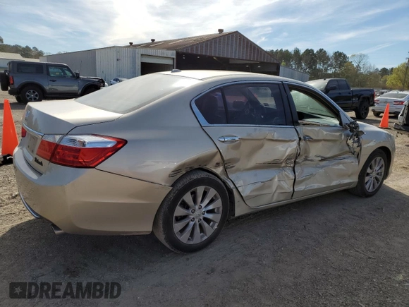 2013 Honda Accord Sdn EX-L with VIN 1HGCR2F84DA102690, listed as a Copart auction lot 49599325 with 214,866 mi miles and Salvage Title. Bid and sale history available at carsss.com. Image 3.