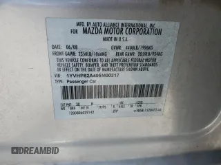 2009 Mazda 6 i Touring with VIN 1YVHP82A495M00317, listed as a Copart auction lot 43137185 with 92,752 mi miles and Salvage Title. Bid and sale history available at carsss.com. Image 14.