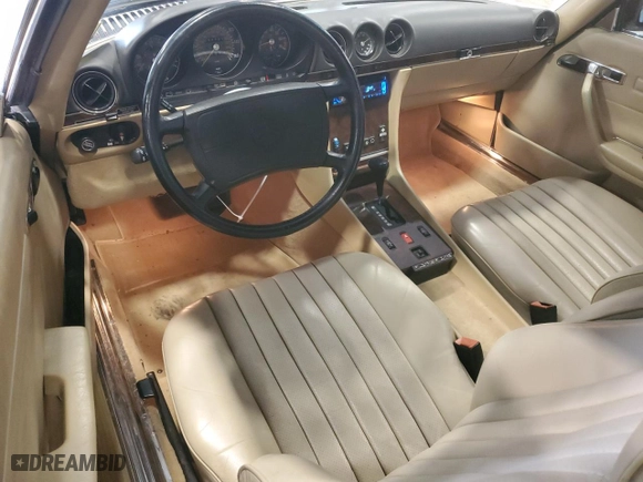 1988 Mercedes-Benz 560 Series 560SL with VIN WDBBA48D8JA081568, listed as a Copart auction lot 75203314 with 51,120 mi miles and Salvage Title. Bid and sale history available at carsss.com. Image 8.