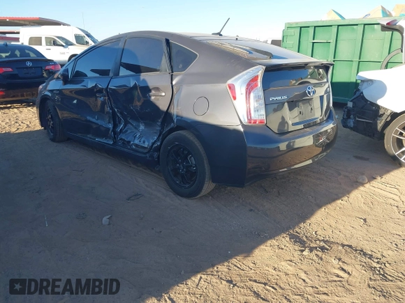 2013 Toyota Prius One with VIN JTDKN3DU4D1625364, listed as a IAAI auction lot 41350022 with 86,299 mi miles. Bid and sale history available at carsss.com. Image 3.