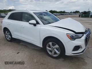 2021 Audi Q3 Premium with VIN WA1AUCF34M1155432, listed as a Copart auction lot 61790315 with 27,746 mi miles and Non repairable. Bid and sale history available at DreamBid. Image 4.