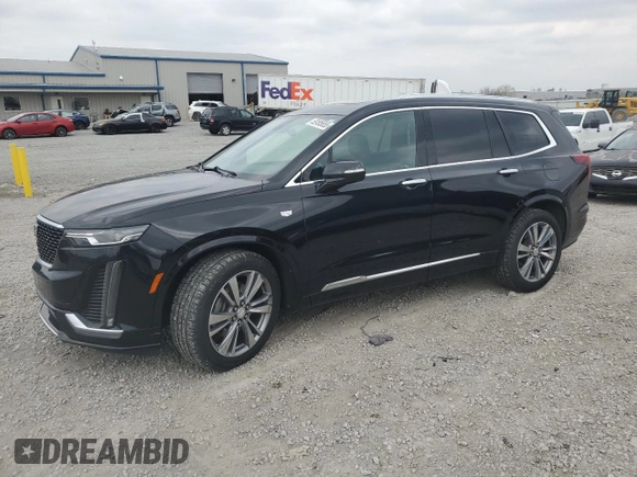 2020 Cadillac XT6 FWD Premium Luxury with VIN 1GYKPCRS2LZ138174, listed as a Copart auction lot 52495655 with 30,822 mi miles and Salvage Title. Bid and sale history available at carsss.com. Image 1.